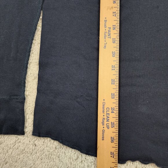 Vince Long Sleeve Henley Tee Dark Navy Size Large L Soft Cotton Casual Classic - Picture 6 of 8